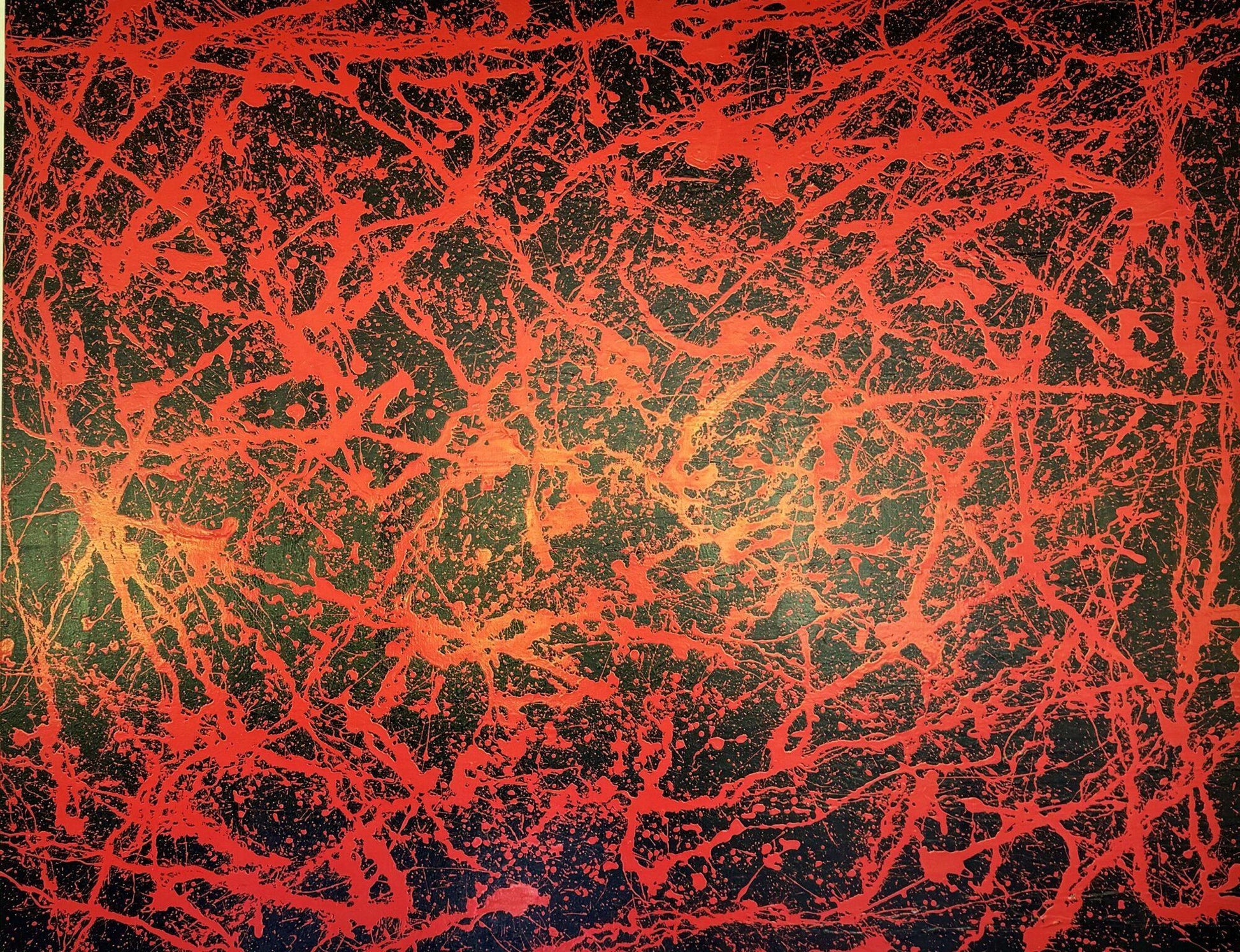 Tessitura rossa su una tela astratta — 3
